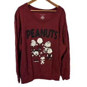 Love Tribe Peanuts Snoopy And Friends Lightweight French Terry Long Sleeve SZ 3X